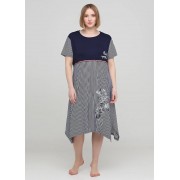 Темно-синя сукня Romeo Life XL,2XL,3XL,5XL в смужку 7256